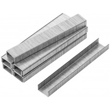 Скобы для степлера закалённые прямоугольные 11,3 мм х 0,7 мм (узкие тип 53) 6 мм, 1000 шт. (31406)