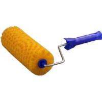 Валик малярный 80 х 180 мм, бюгель 6 мм, структурный поролон, для водоэмульсионных, акриловых красок и эмали STAYER Professional 0367-18