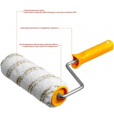 Валик игольчатый для гипсокартона в сборе металлические иглы ручка 500 мм Professional STAYER 32х150 мм 0395-15  