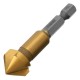 Зенковка конусная под М8, HSS, по металлу, 6-гранный хвостовик Denzel (72308)