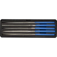 Набор надфилей алмазных 140?75 мм 5 предметов P 140 в пластиковом боксе ЗУБР 33388-140-H5