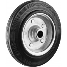 Колесо d 200 мм, г/п 185 кг, игольчатый подшипник, резина/металл ЗУБР Профессионал 30936-200