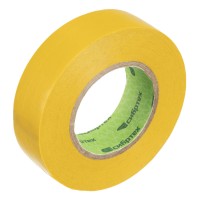 Изолента ПВХ, 19 мм х 20 м, желтая Сибртех (88796)