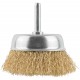 Корщетка чашечная, со шпилькой, стальная латунированная волнистая проволока 75 мм (38468)