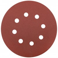 Круги шлифовальные с отверстиями (липучка), алюминий-оксидные, 125 мм, 5 шт. Р 240 (39789)