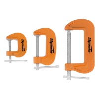 Набор: струбцины G-образные, 3 шт, 25-50-75 мм Sparta (206755)