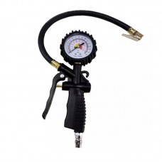 Подкачка шин с манометром 64 мм, усиленная композитная ручка, рукав 35 см, ТЕХРИМ, 806008-04