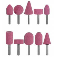 Шарошки абразивные по металлу, 10 шт. (большие) (36470)