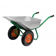 Тачка садово-строительная, 2-х колесная, усиленная, грузоподъемность 320 кг, объем 90 л Palisad (689233)