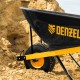 Тачка строительная, усиленная, объем 140 л, 230 кг, колесо 15х6.00-6 Denzel (68999)