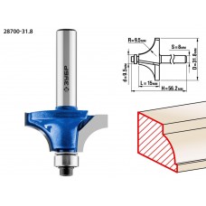 Фреза кромочная калевочная №1 31.8?15 мм радиус 9.5 мм ЗУБР Профессионал 28700-31.8