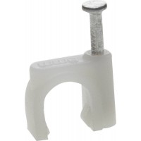 Скоба-держатель круглая с оцинкованным гвоздем 8 мм, 50 шт Профессионал СД-К ЗУБР 45111-08