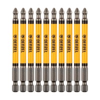 Бита PH2х90, сталь S2, цилиндр., 10 шт. Е 6,3 Denzel (11644)