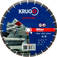Диск алмазный Турбо сегментный KRUGO MASTER 400х3,2х25,4х10 mm 81074000274