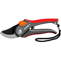 Плоскостной секатор G-26, 205 мм, углеродистая сталь, закаленные лезвия, тефлоновое покрыт., двухкомпонентные пластиковые рукоятки GRINDA 8-423102_z02