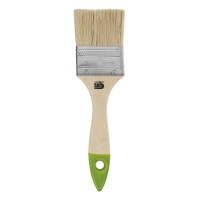 Кисть плоская 50 мм, натуральная щетина, деревянная ручка Сибртех (82263)