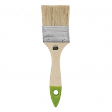 Кисть плоская 50 мм, натуральная щетина, деревянная ручка Сибртех (82263)
