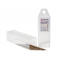 Комплект свёрл по металлу индустриальных, 10 шт, DIN 338, HSS-E Co5, Тип VA, 5xD, O2.00 мм (ZA-74020-S10)