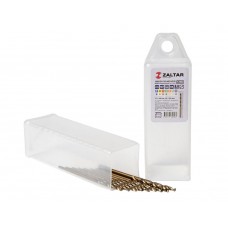 Комплект свёрл по металлу индустриальных, 10 шт, DIN 338, HSS-E Co5, Тип VA, 5xD, O2.00 мм (ZA-74020-S10)