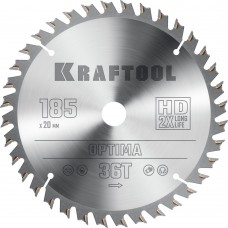 Пильный диск по дереву Optima, 185 х 20 мм, 36Т KRAFTOOL 36951-185-20