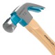 Молоток-гвоздодер, 200 г, угол 45, магнит, обрезиненная рукоятка American hickory GROSS