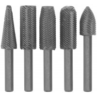 Шарошки стальные по металлу, 5 шт. (36475)