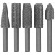 Шарошки стальные по металлу, 5 шт. (36475)