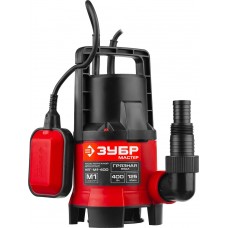 Насос дренажный для грязной воды 400 Вт ЗУБР НПГ-М1-400