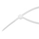Хомуты, 300 x 3.6 мм, пластиковые, белые, 100 шт Сибртех (45531)