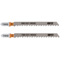 Полотна по дереву, HCS, шлифованные под свободным углом зубья, 100/74/4 мм (T101D), 2 шт. (40897)