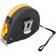 Рулетка Профи, калибр.лента, нейл.покр., магн.крючок, эласт.корпус черн-желт., двойн.стопор 10 м х 25 мм