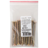 Шуруп специальный/окон, желтопассированный, головка 