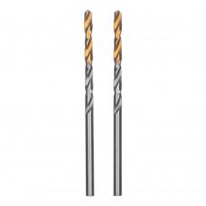Сверло спиральное по металлу 3,2 x 65 мм, Р6М5, Golden Tip , 2шт. Denzel (718226)