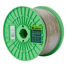 Трос металлополимерный прозрачный ПР-5.0, толщина 4.0 мм, катушка 100 метров Сибртех (47632)