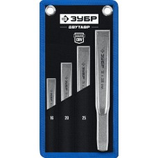 Набор слесарных зубил по металлу Двутавр 4 шт ЗУБР Профессионал 2104-H4