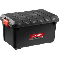 Ящик-контейнер 70 л 610 х 370 х 330 мм усиленный с крышкой ЗУБР ГРОТ-70 38184-24