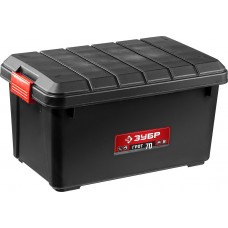 Ящик-контейнер 70 л 610 х 370 х 330 мм усиленный с крышкой ЗУБР ГРОТ-70 38184-24