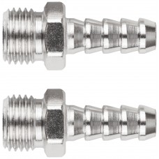 Адаптеры-соединители елочка 8 мм - внешняя резьба 1/4, 2 шт. (81270)