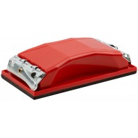 Держатель д/нажд.бум. пластиковый с мет.прижимом, красный 160х85 мм (39711)