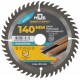 Диск пильный для циркулярных пил по ламинату 140 х 20 х 48T + кольцо 20/16 мм (37791М)