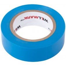 Изолента ПВХ самозатухающая WILLMARK 19 мм х 0,16 мм х 10 м ( синяя ) (11011)