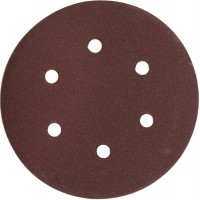 Круг шлифовальный универсальный Мастер 150 мм, 6 отверстий, Р180, 5 шт ЗУБР 35566-150-180