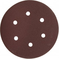 Круг шлифовальный универсальный Мастер 150 мм, 6 отверстий, Р180, 5 шт ЗУБР 35566-150-180