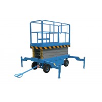 Подъемник ножничный передвижной 500 кг 12/14 м TOR SJY-0,5-12 AC 380В с выдвиж. платф. сетевой (Y) (1040088)