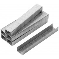 Скобы для степлера закалённые прямоугольные 11,3 мм х 0,7 мм (узкие тип 53) 8 мм, 1000 шт. (31408)