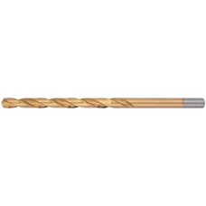 Сверла HSS по металлу, удлиненные, титановое покрытие 10,0х184 мм (5 шт.) (34300)