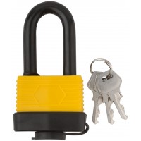 Замок навесной всепогодный 50х36 мм, длинная стальная дужка 9 мм (67194)