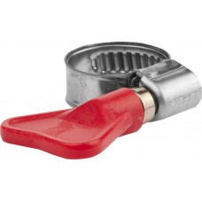 Хомут нержавеющий Бабочка 12 - 20 мм, накатная лента 9 мм, 2 шт ЗУБР Профессионал 37835-12-20