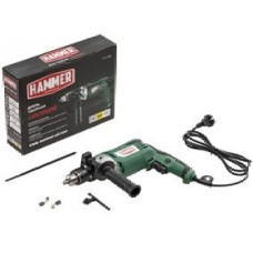 Дрель ударная 950 Вт, 0-3000 об/мин, ключевой патрон 13 мм, 2,3 кг, резиновые вставки, металлический корпус редуктора, коробка HAMMER 86900