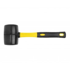 Киянка резиновая 680 грамм черная с фиберглассовой ручкой HORTZ
